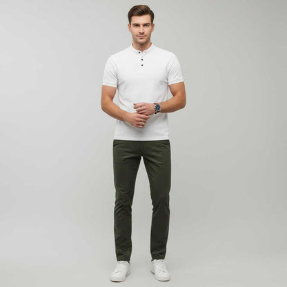 Men's Casual Polo Shirt | Classic Fit Cotton Blend Polo