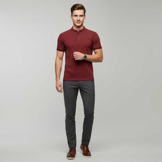 Men's Casual Polo Shirt | Classic Fit Cotton Blend Polo