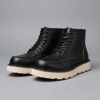 Men's Lace-Up Ankle Boots | Durable Leather Footwear