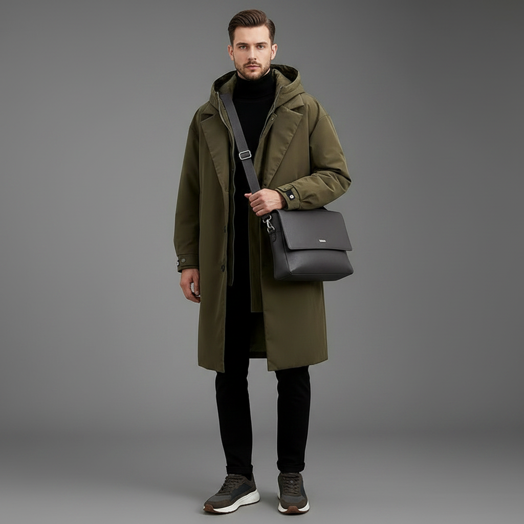 Men's Long Waterproof Puffer Coat | Stylish Winter Outerwear