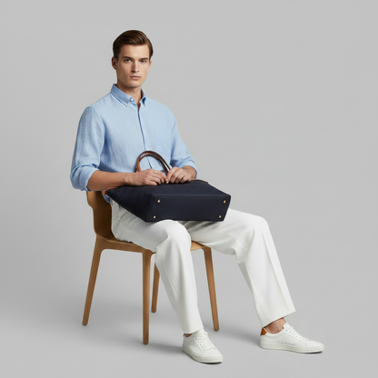 Men's Pleated Trousers | Straight Fit Formal Pants