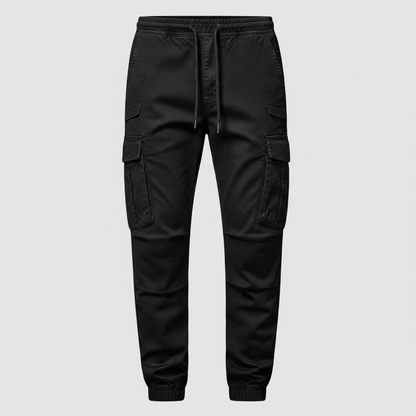 Men's Tactical Cargo Pants | Black Cargo Trousers for Outdoor Use