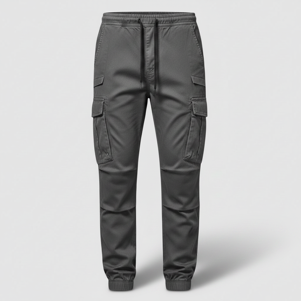 Men's Tactical Cargo Pants | Black Cargo Trousers for Outdoor Use