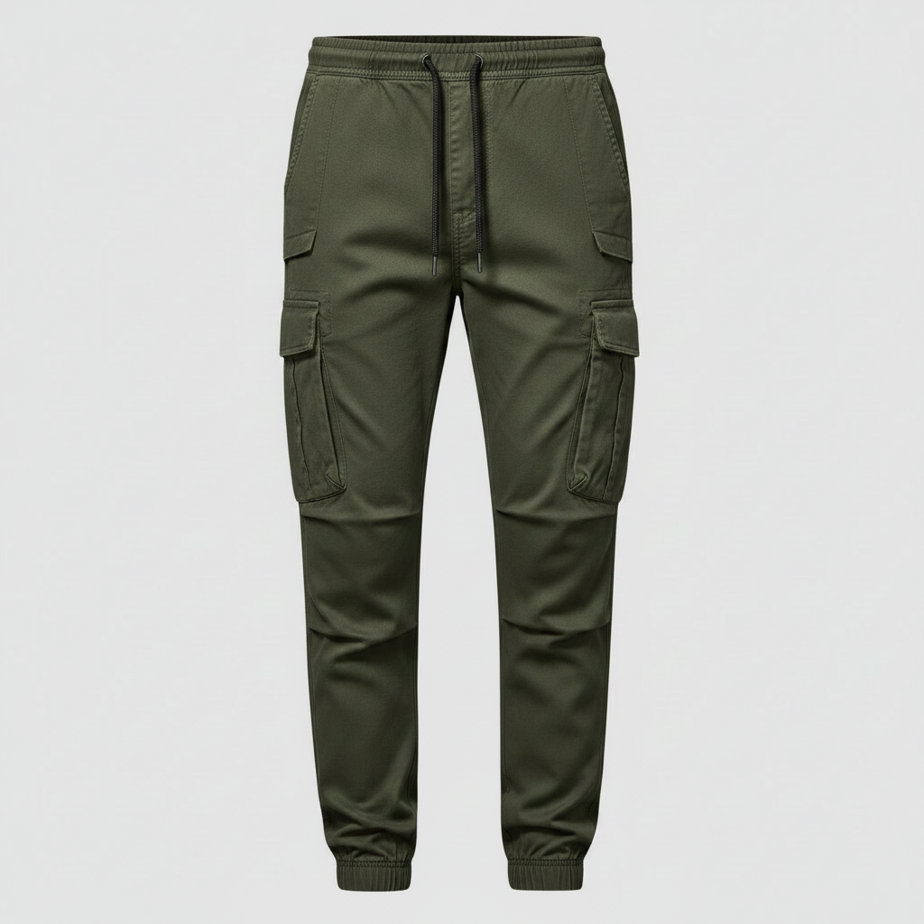 Men's Tactical Cargo Pants | Black Cargo Trousers for Outdoor Use