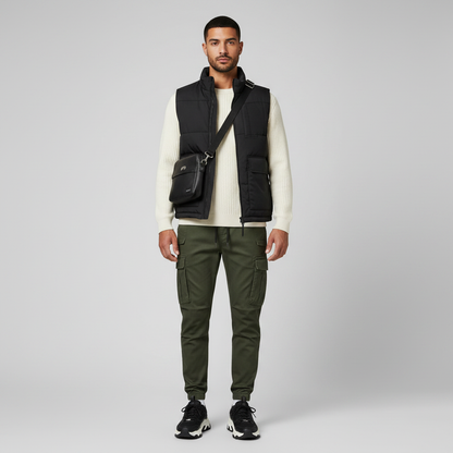 Men's Tactical Cargo Pants | Black Cargo Trousers for Outdoor Use