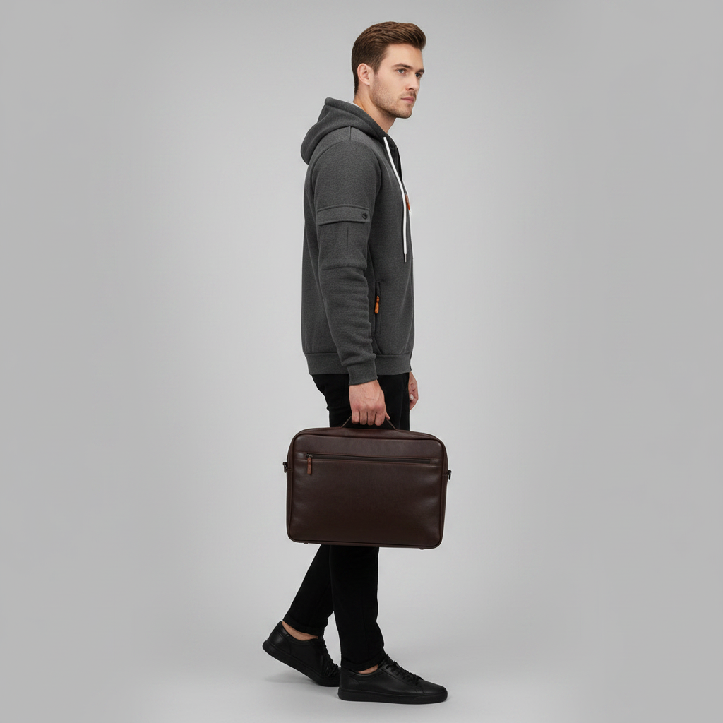 Men's Utility Zip-Up Hoodie | Casual Sweatshirt for Men