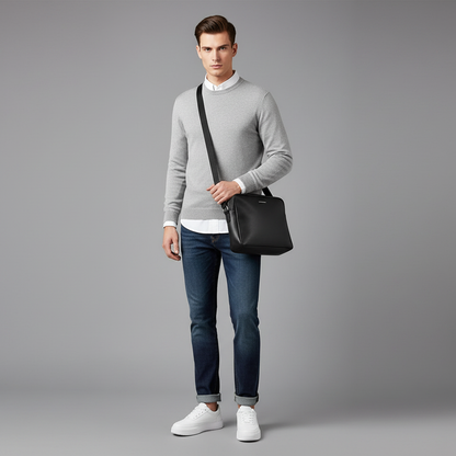 Men's White Platform Sneakers | Modern Lace-Up Footwear