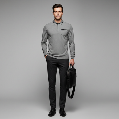 Men's Elegant Polo Shirt | Classic Fit Casual Essential