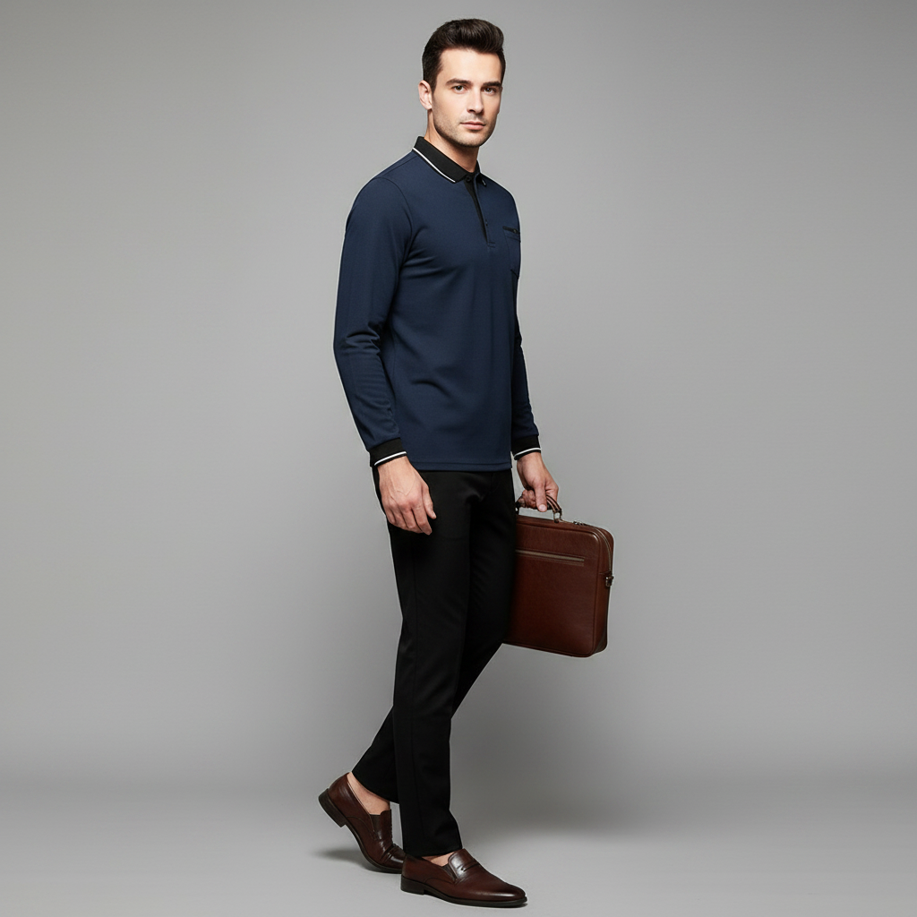 Men's Elegant Polo Shirt | Classic Fit Casual Essential