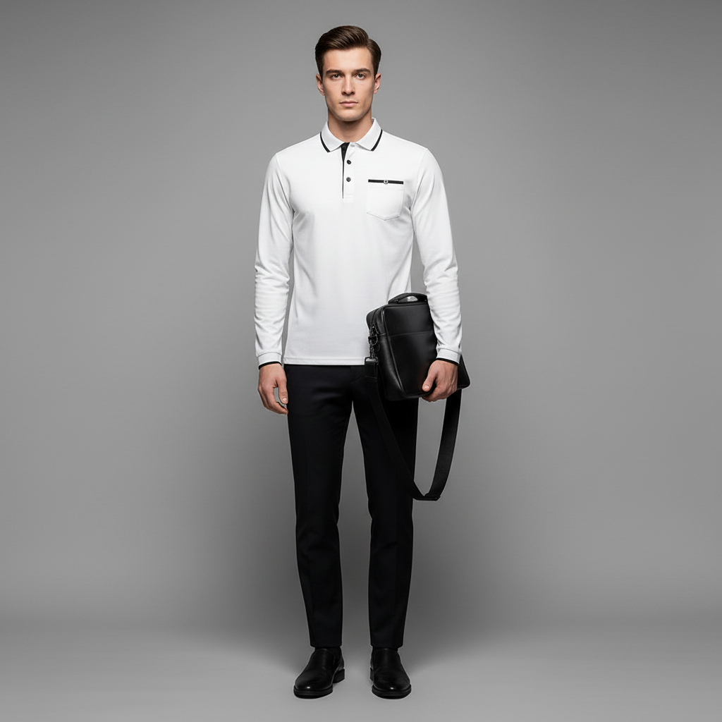Men's Elegant Polo Shirt | Classic Fit Casual Essential