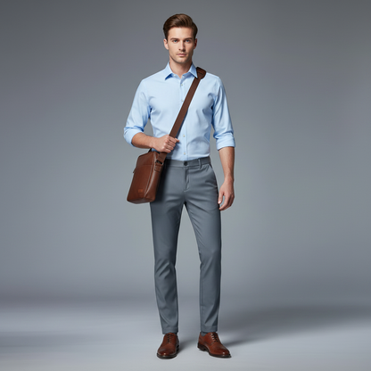 Saul | Men's Slim Fit Casual Chinos Trousers