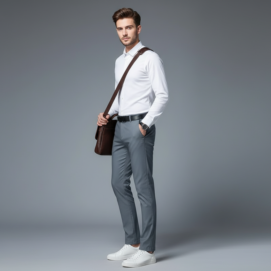 Saul | Men's Slim Fit Casual Chinos Trousers