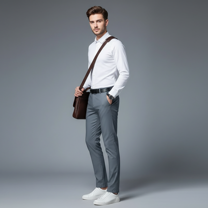 Saul | Men's Slim Fit Casual Chinos Trousers