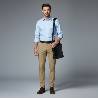 Saul | Men's Slim Fit Casual Chinos Trousers